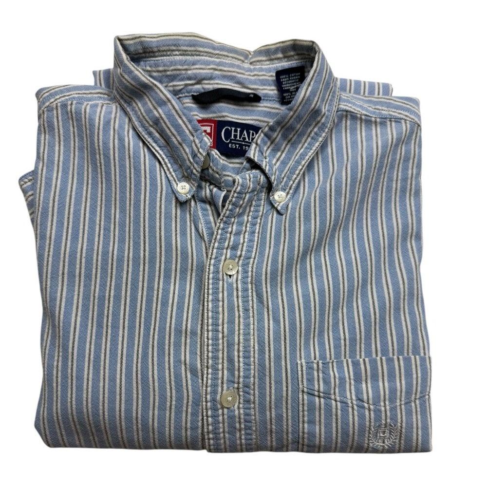 Chaps striped button down